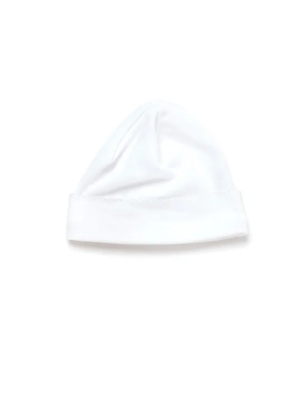 Classic Pima Baby Hat | White