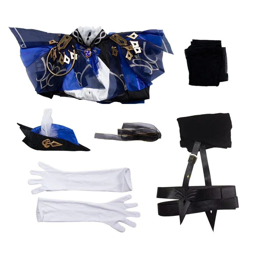 Clorinde Outfit Cosplay Costume