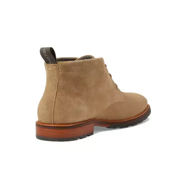 Cole Haan Mens Berkshire Lug Chukka Boots Golden Toffee Suede/Natural WR C37586