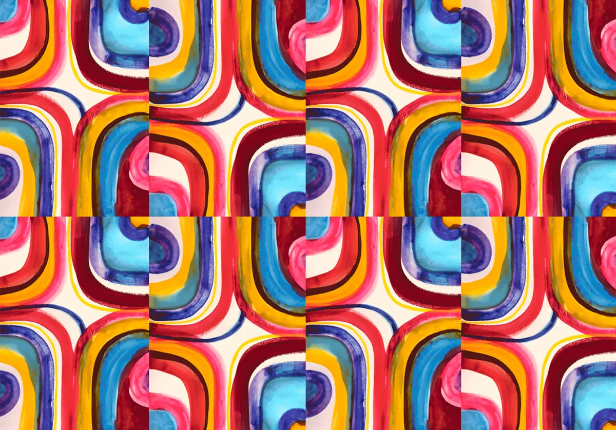 COLORBLOCK SILK SCARF PAREO