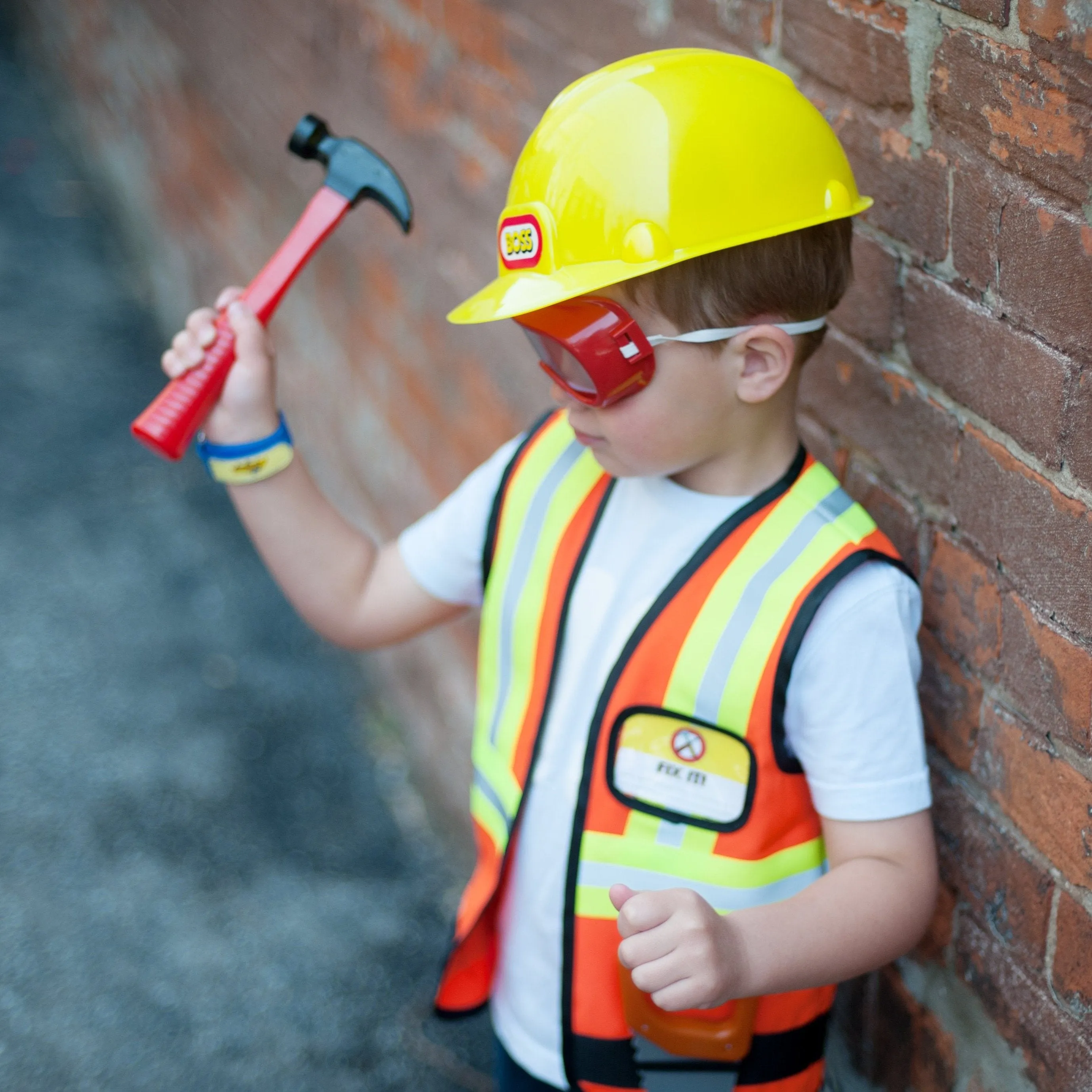Construction Worker with Accessories