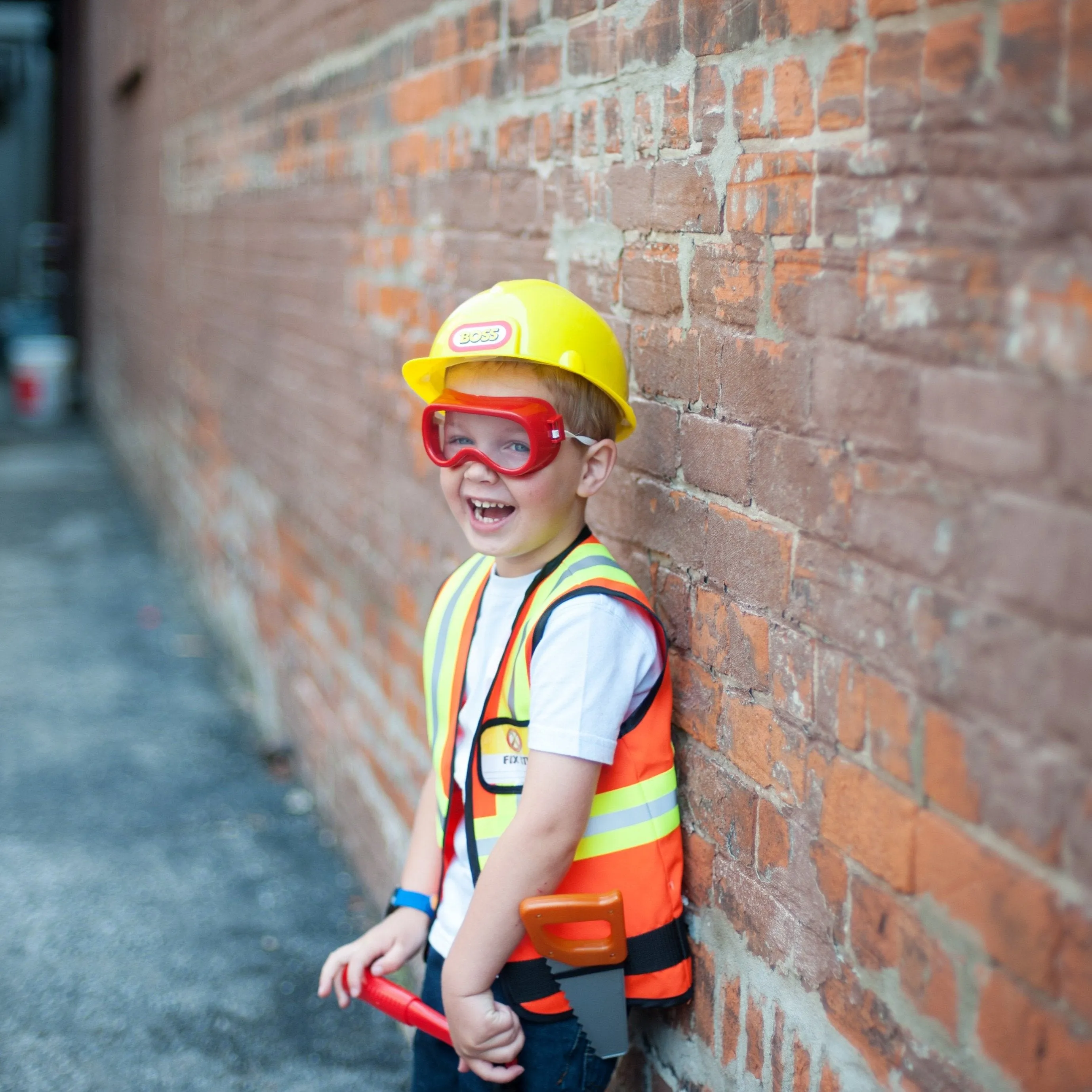 Construction Worker with Accessories