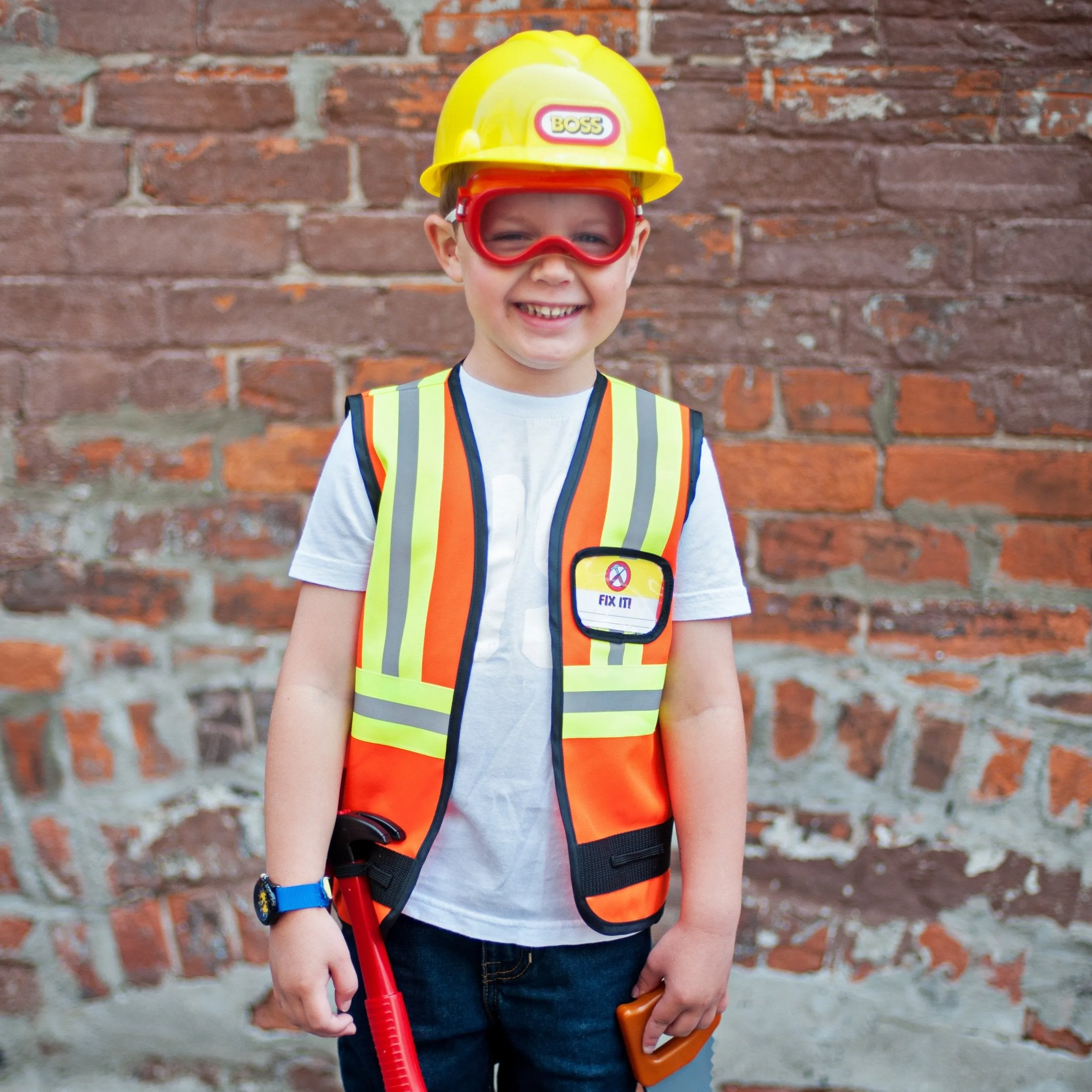Construction Worker with Accessories