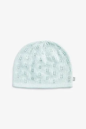 Cotton Knitted Hat, blue