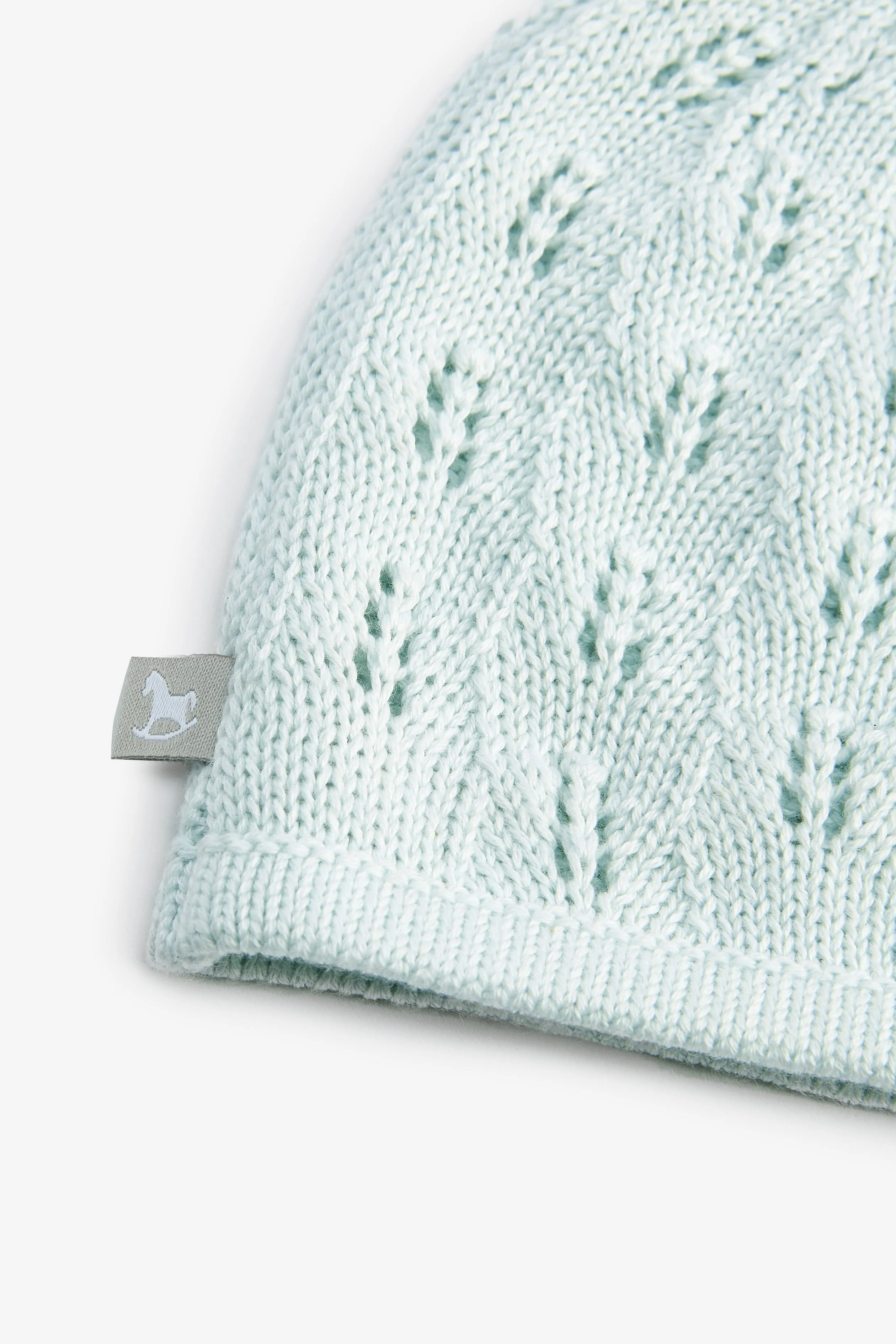 Cotton Knitted Hat, blue