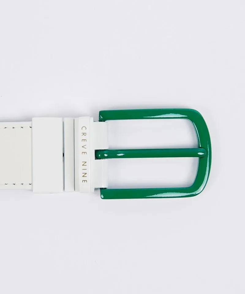 CREVE NINE: Reversible Women's Belt - Ivory