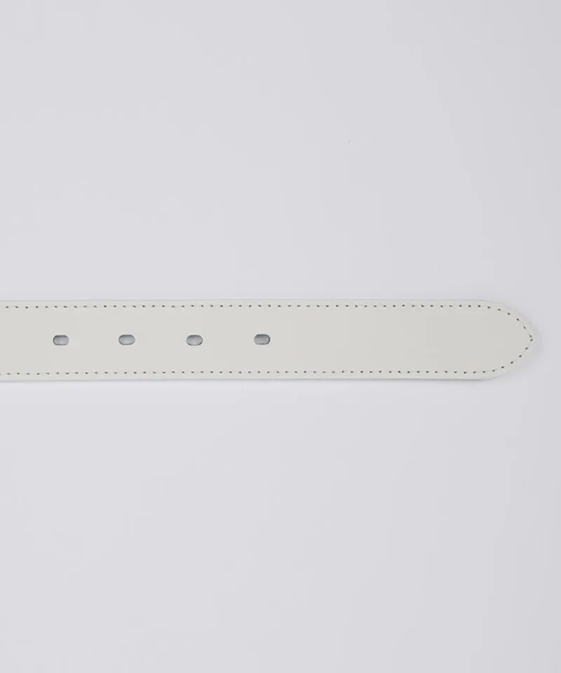 CREVE NINE: Reversible Women's Belt - Ivory