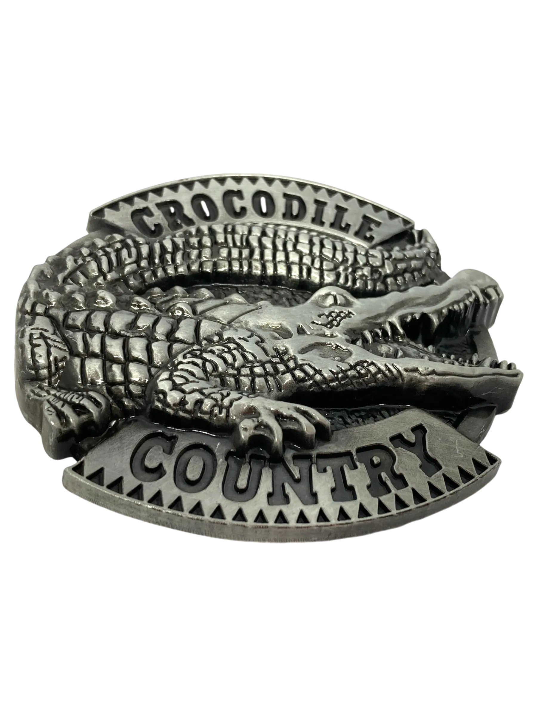 Crocodile Country Belt Buckle