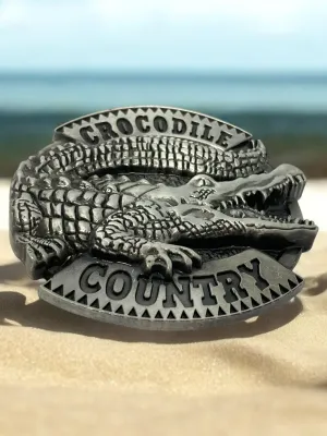 Crocodile Country Belt Buckle
