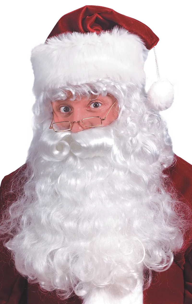 Curly Santa Beard and Wig Set