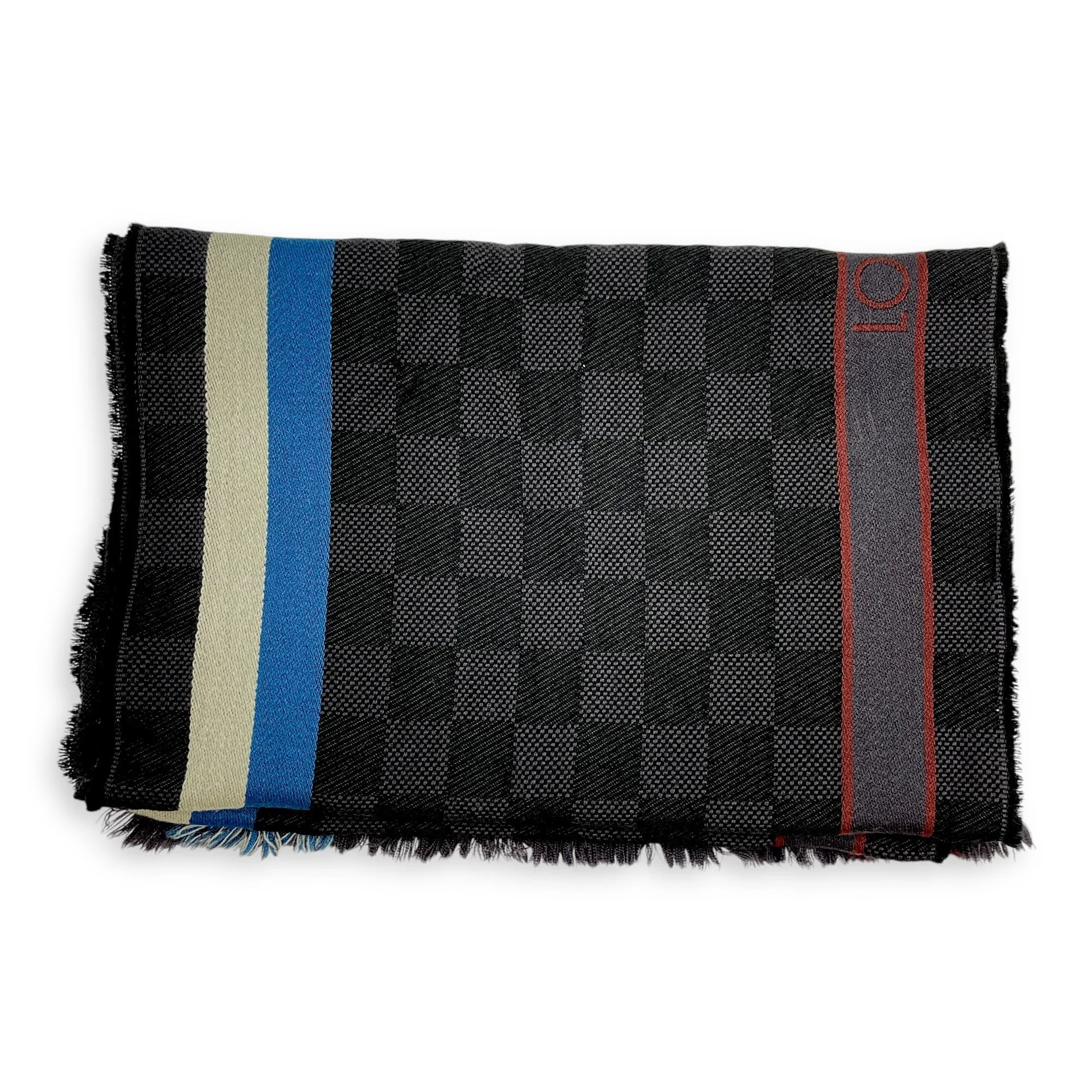 Damier Stole Multi-colour Scarf in Wool