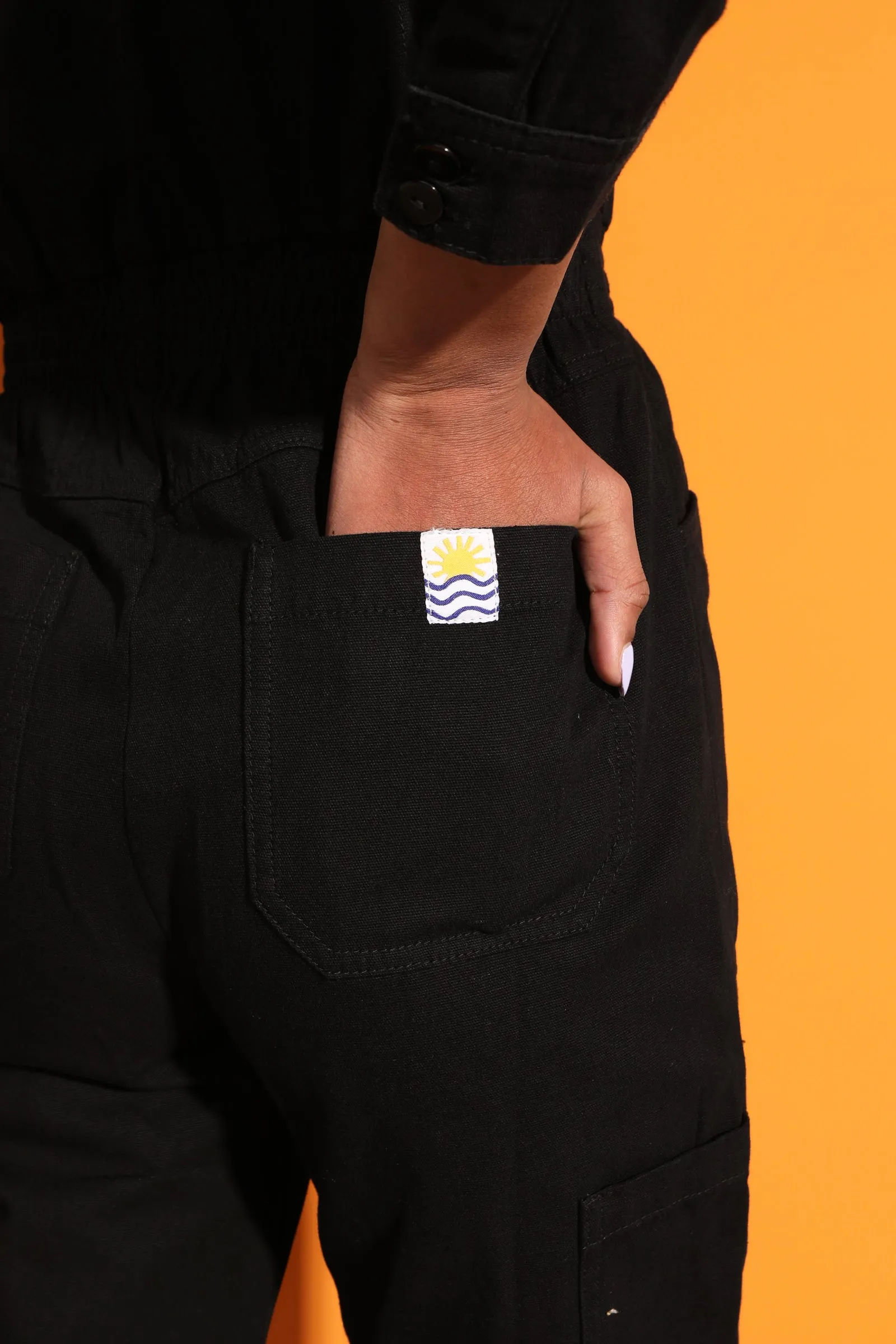 Danny Boilersuit Black Canvas