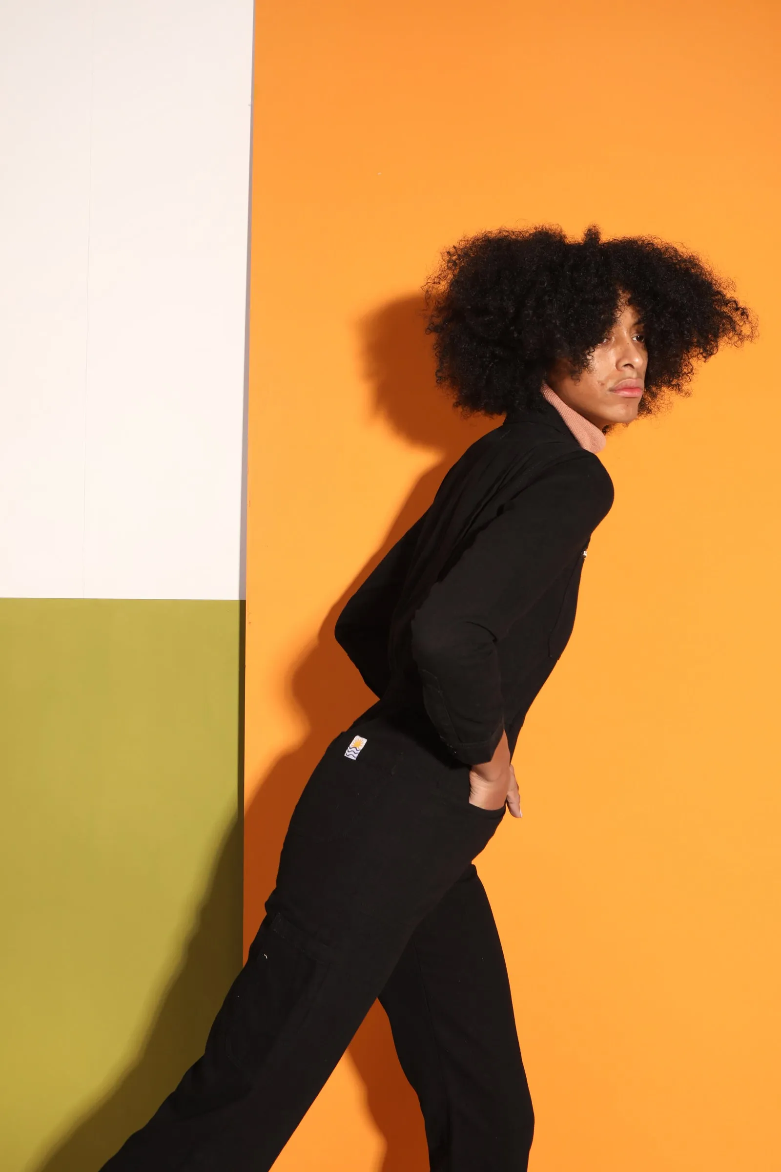 Danny Boilersuit Black Canvas