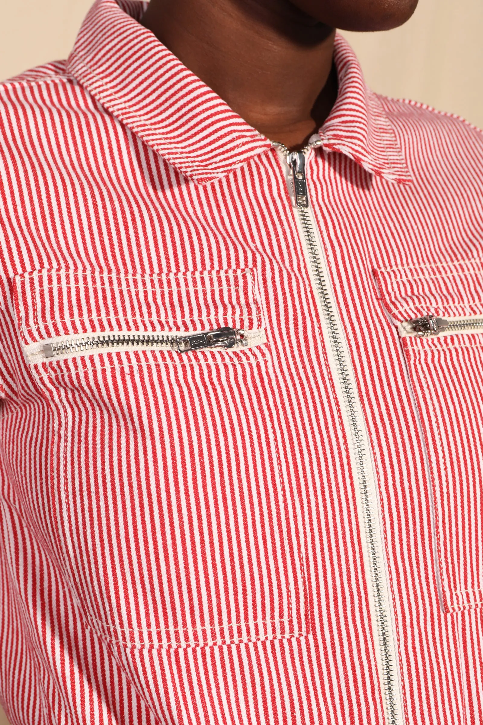 Danny Boilersuit Red Ticking