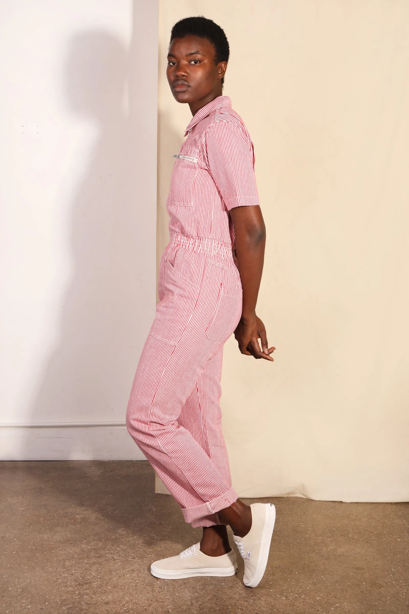 Danny Boilersuit Red Ticking