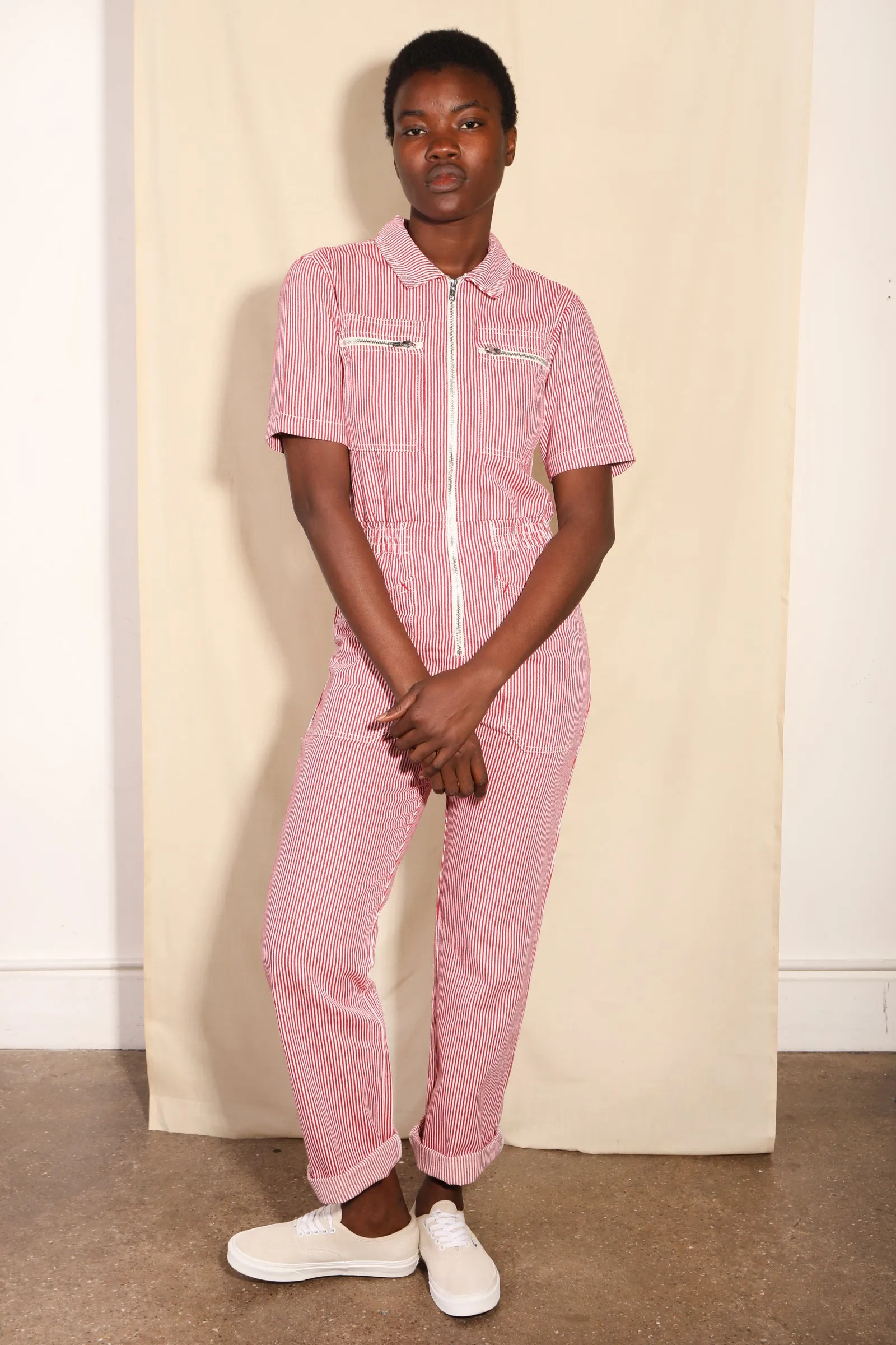 Danny Boilersuit Red Ticking