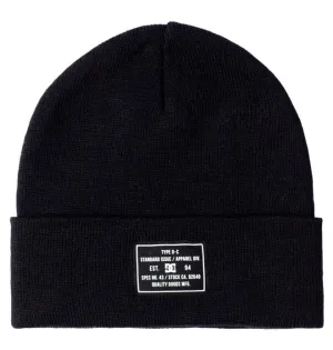 DC Mens Label Beanie - Black