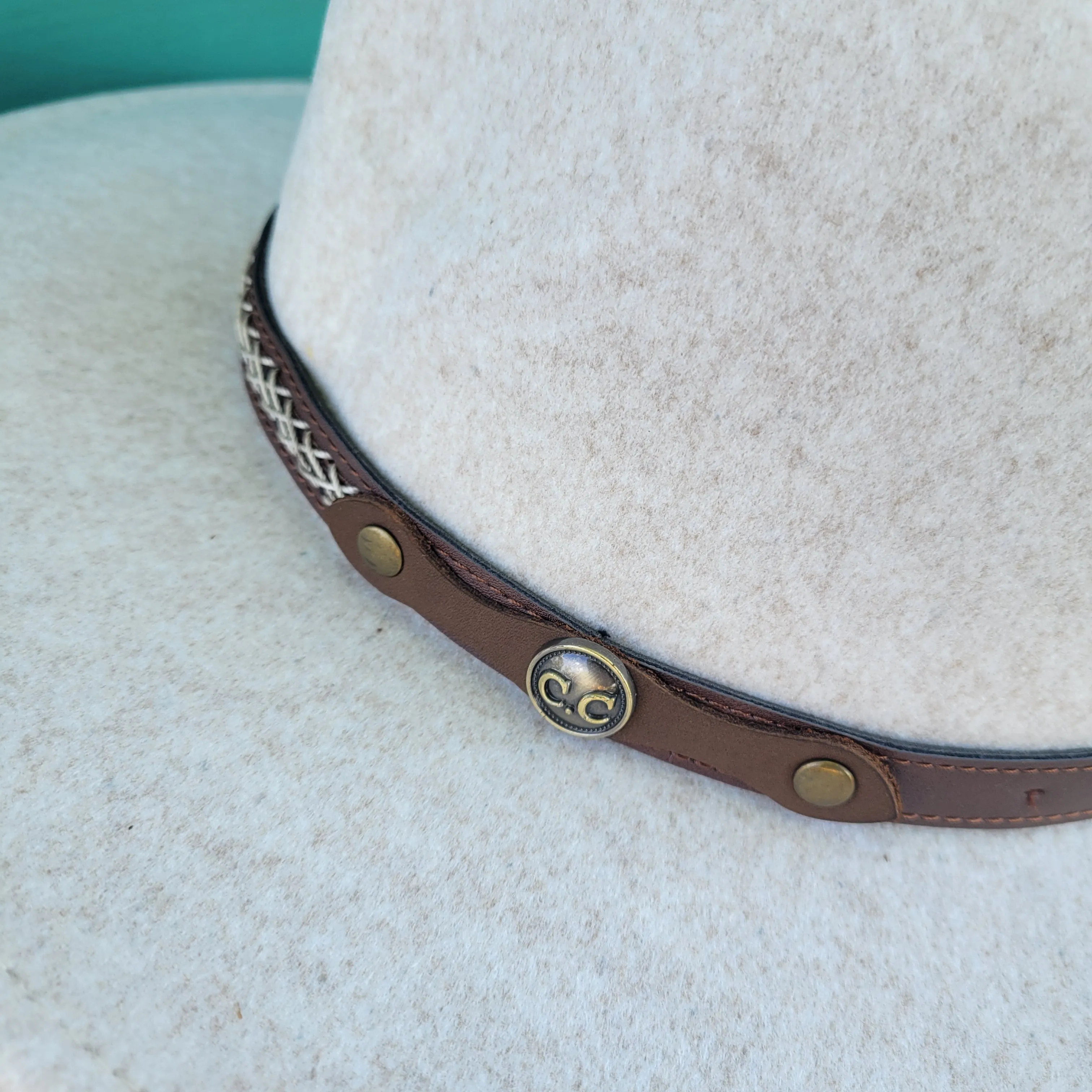 Decorative Trim Band CC Panama Hat - Heather Oatmeal