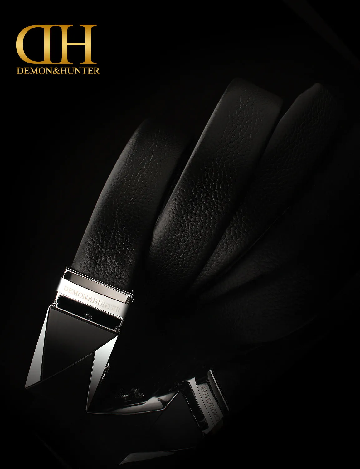 Demon&Hunter Luxury Series Men's Belt Auto Buckle DH-ABL/No.1 UPC:645080843057