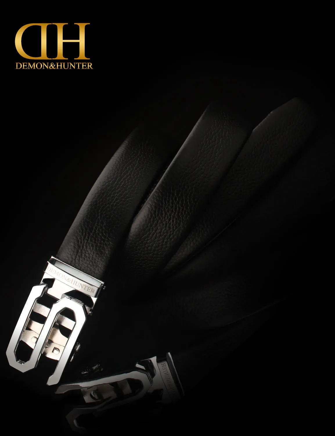 Demon&Hunter Luxury Series Men's Belt Auto Buckle DH-ABL/No.1 UPC:645080843057