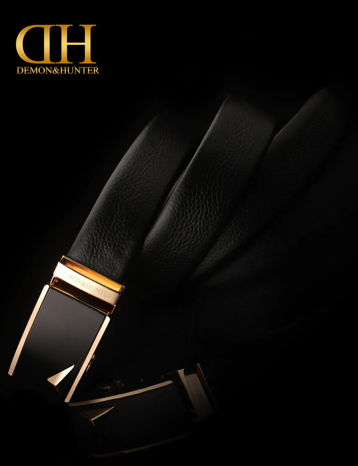 Demon&Hunter Luxury Series Men's Belt Auto Buckle DH-ABL/No.1 UPC:645080843057
