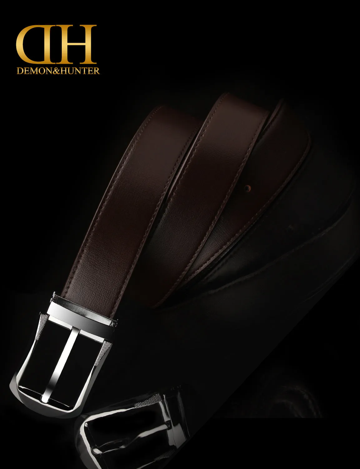 Demon&Hunter PBL Series Men's Belt Pin Buckle H00500 No.I