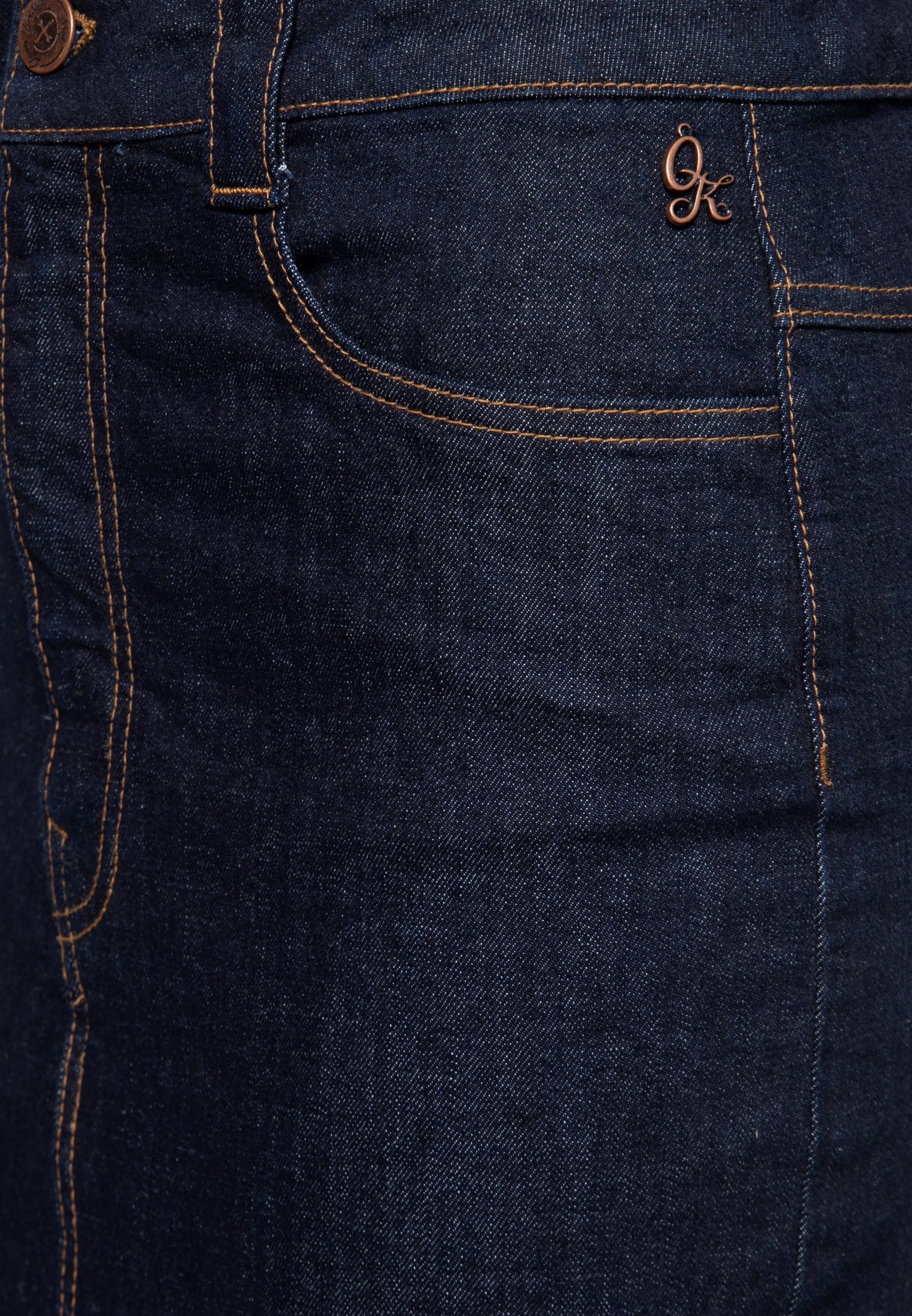 Denim Workwear Pencil Rock «Cinch Back»