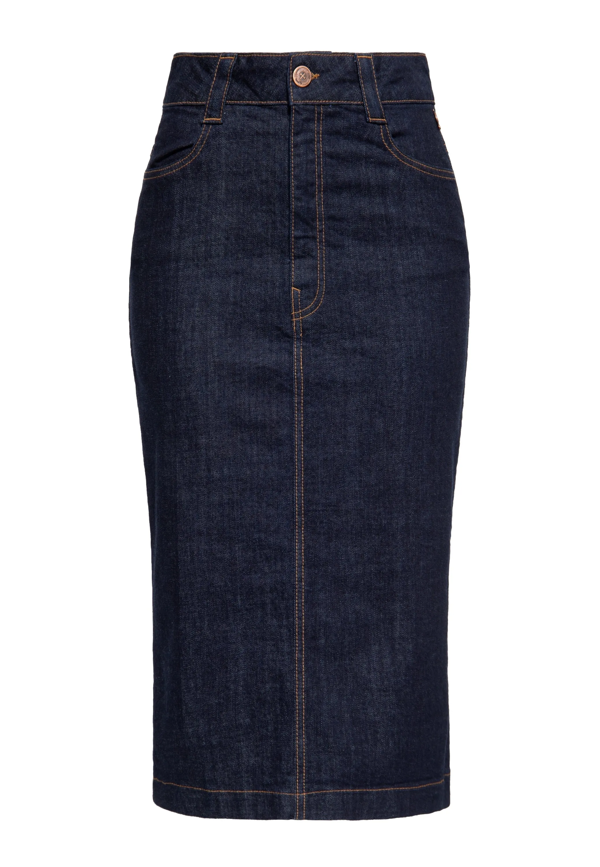 Denim Workwear Pencil Rock «Cinch Back»
