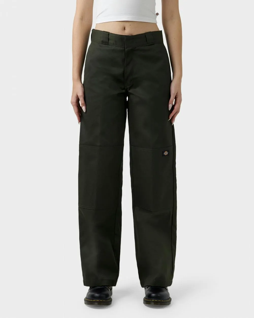 DICKIES CARGO CANVAS LOOSE FIT WASHED DARK KHAKI