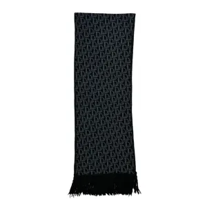 Dior Navy Logo Scarf