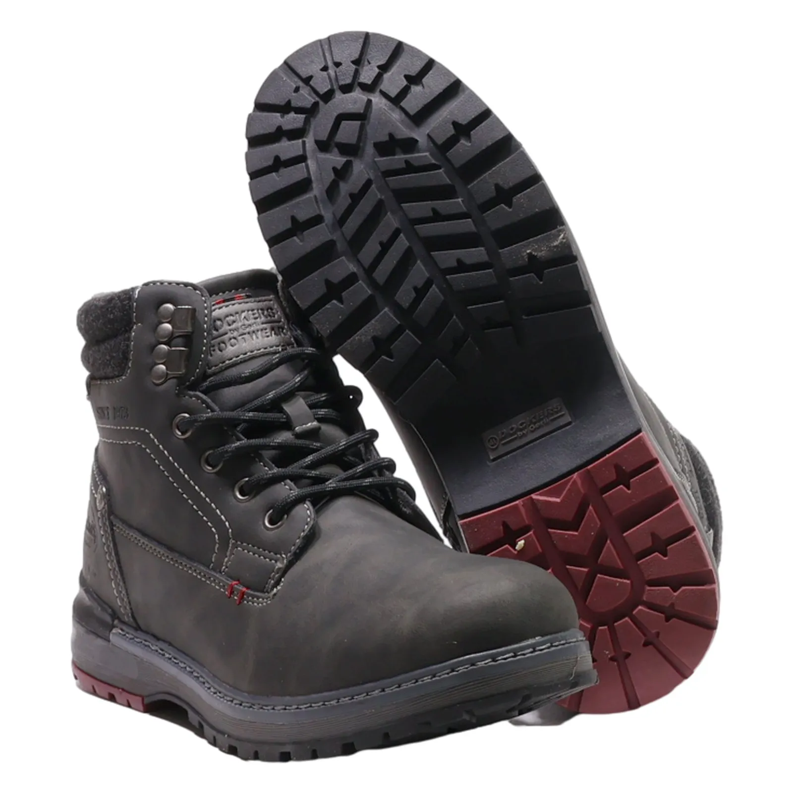 DOCKERS Chukka Boots Grey Synthetic Mens UK 7