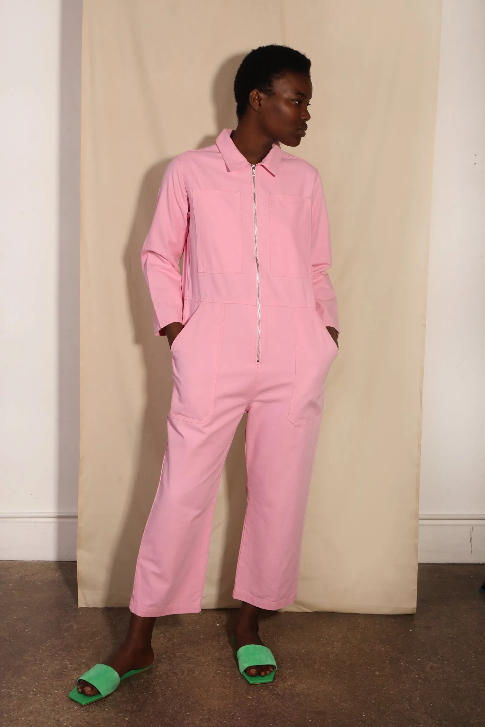 Dominic Boilersuit Bright Pink