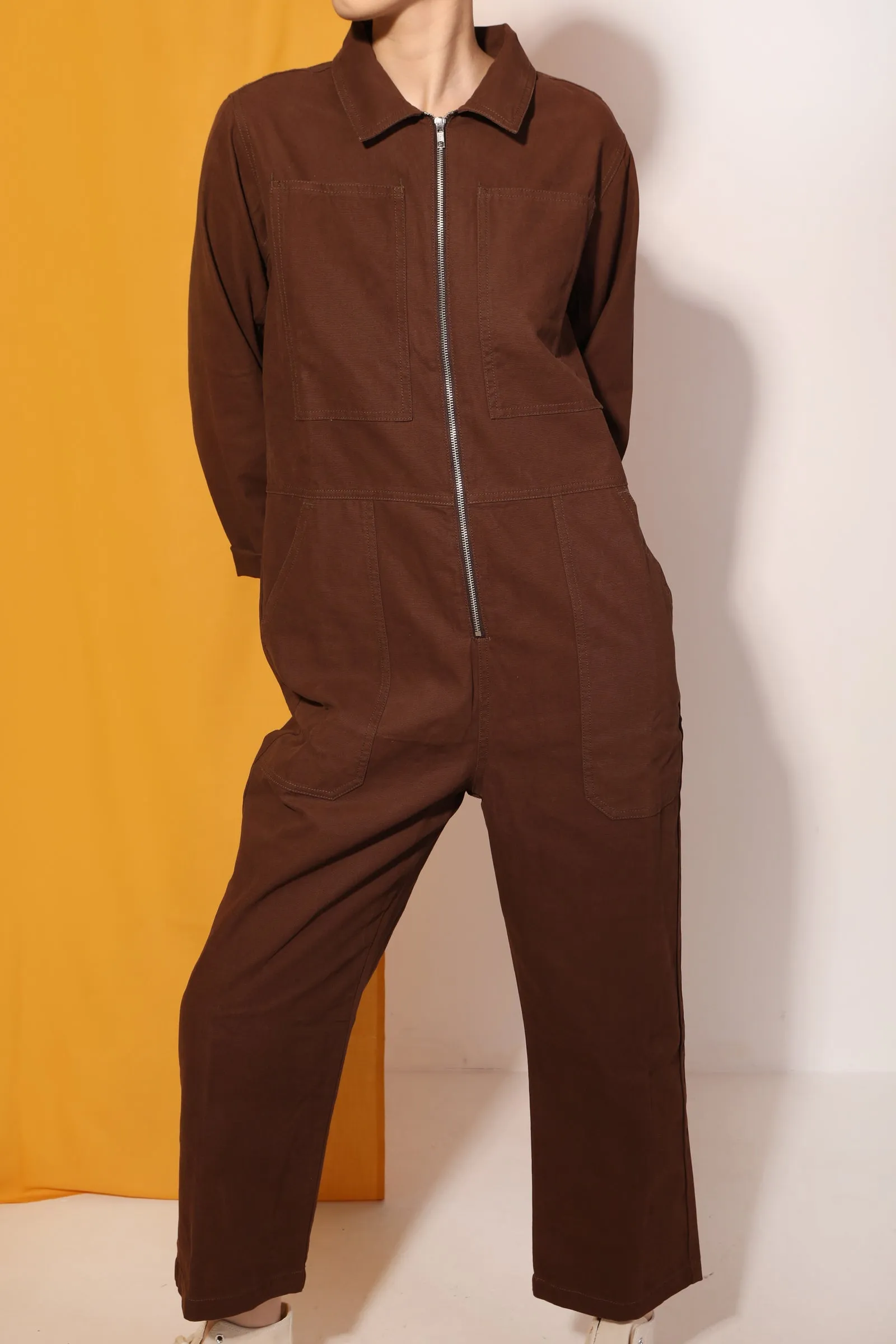 Dominic Boilersuit Chocolate