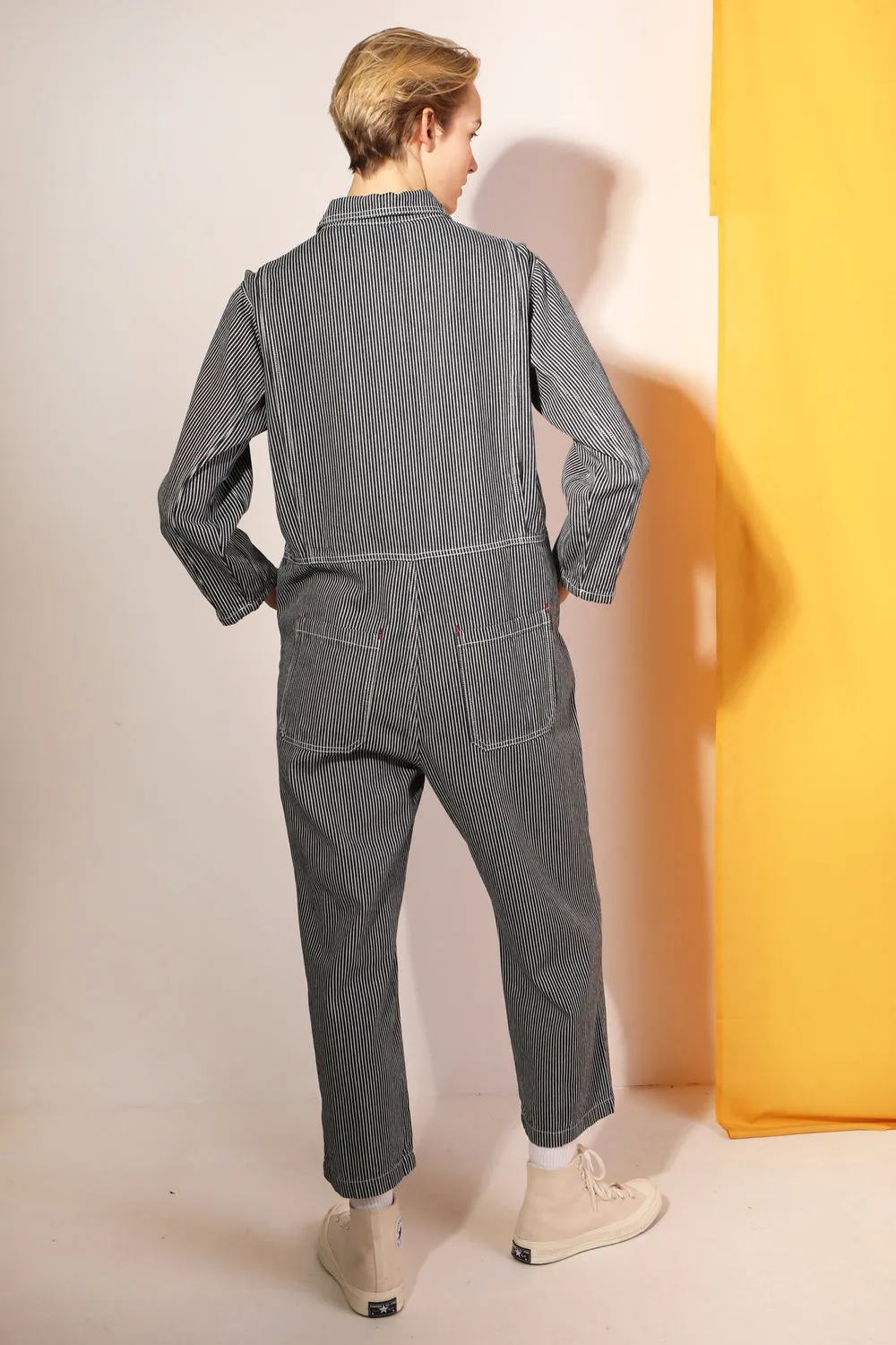 Dominic Boilersuit - Indigo Stripe *Last one*