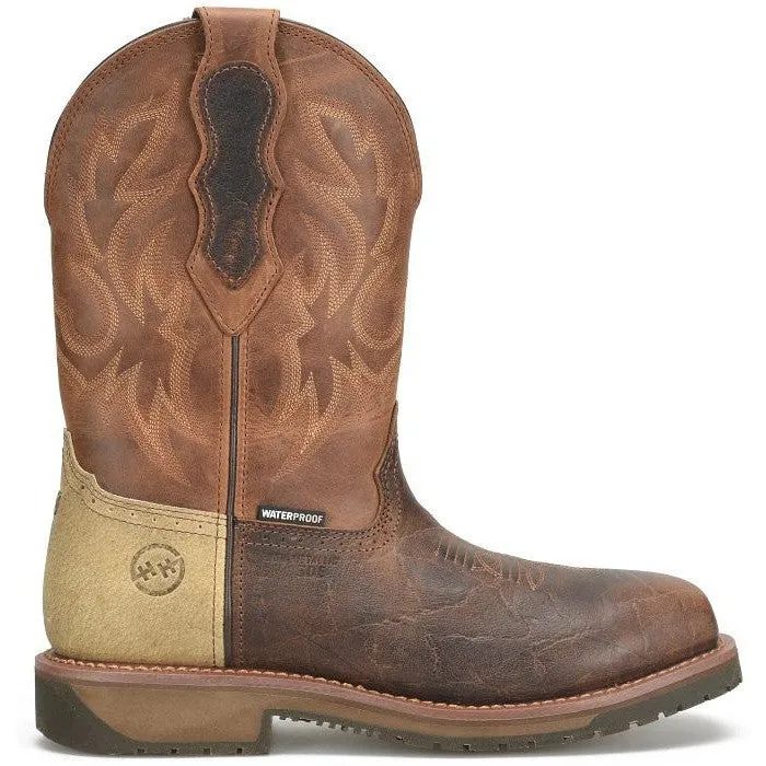 Double H Men's Outlook 11" Composite Toe Waterproof Western Work Boot -Brown- DH6143