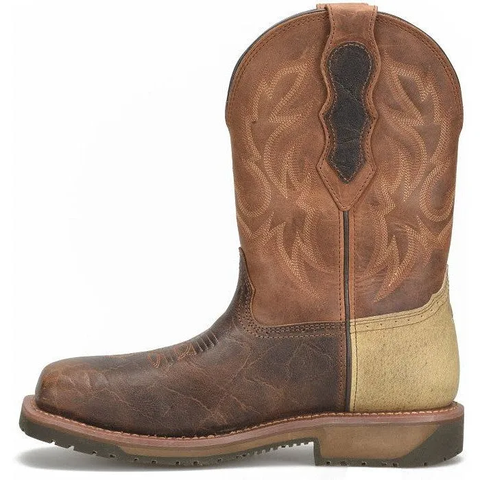 Double H Men's Outlook 11" Composite Toe Waterproof Western Work Boot -Brown- DH6143