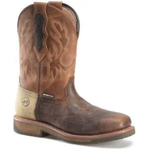 Double H Men's Outlook 11" Composite Toe Waterproof Western Work Boot -Brown- DH6143