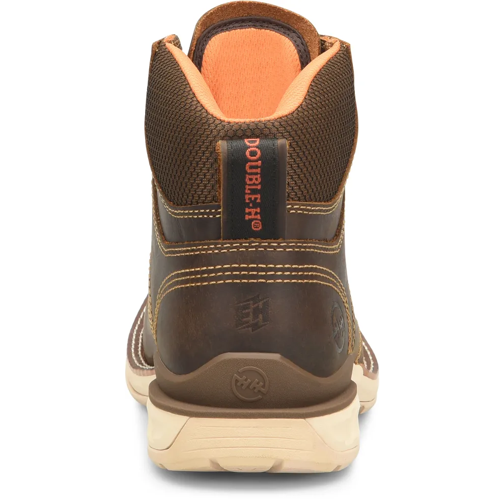 Double H Men's Phantom Rider  Brunel 6" Composite Toe Western Work Boot - Brown - DH5375