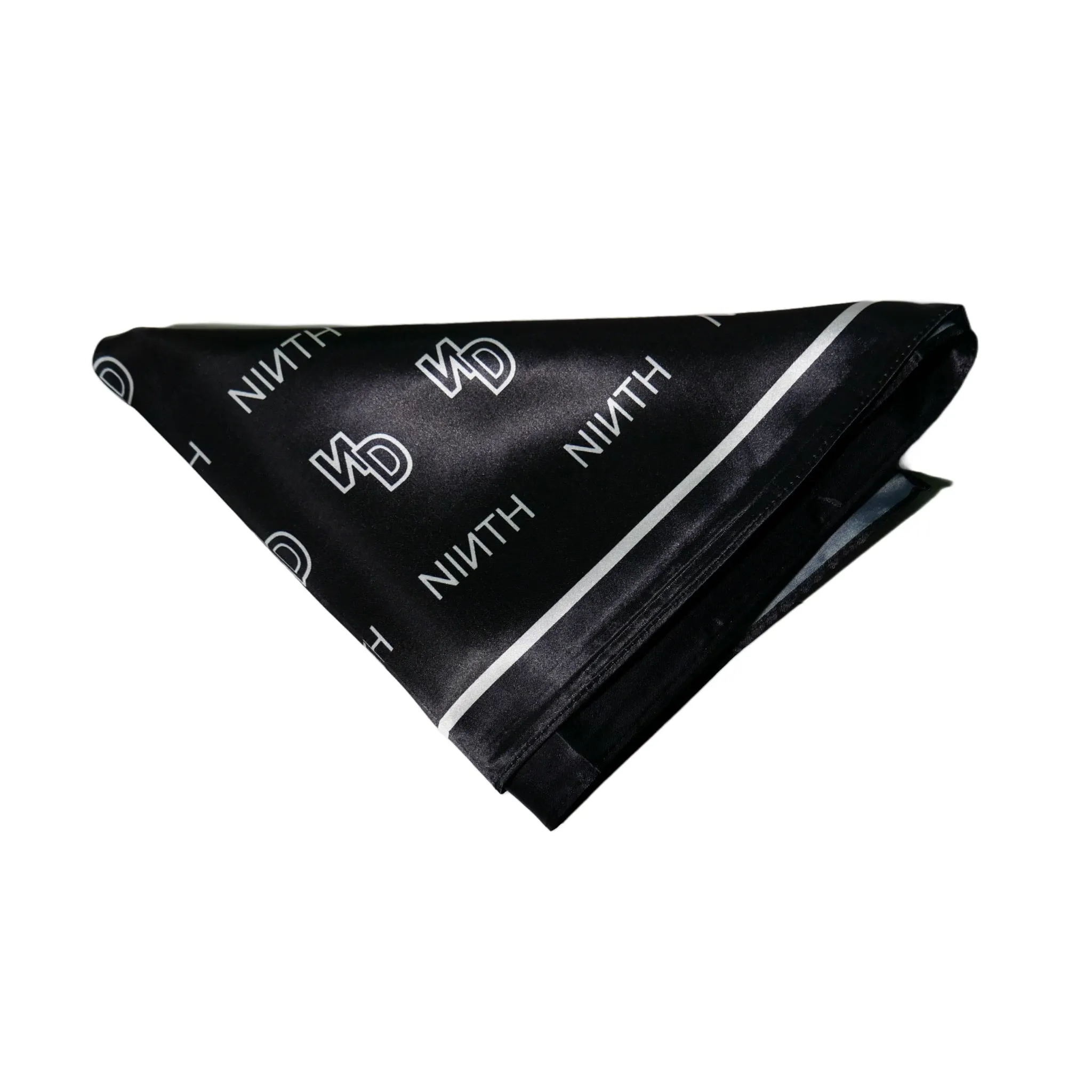 Double Logo Satin Scarf