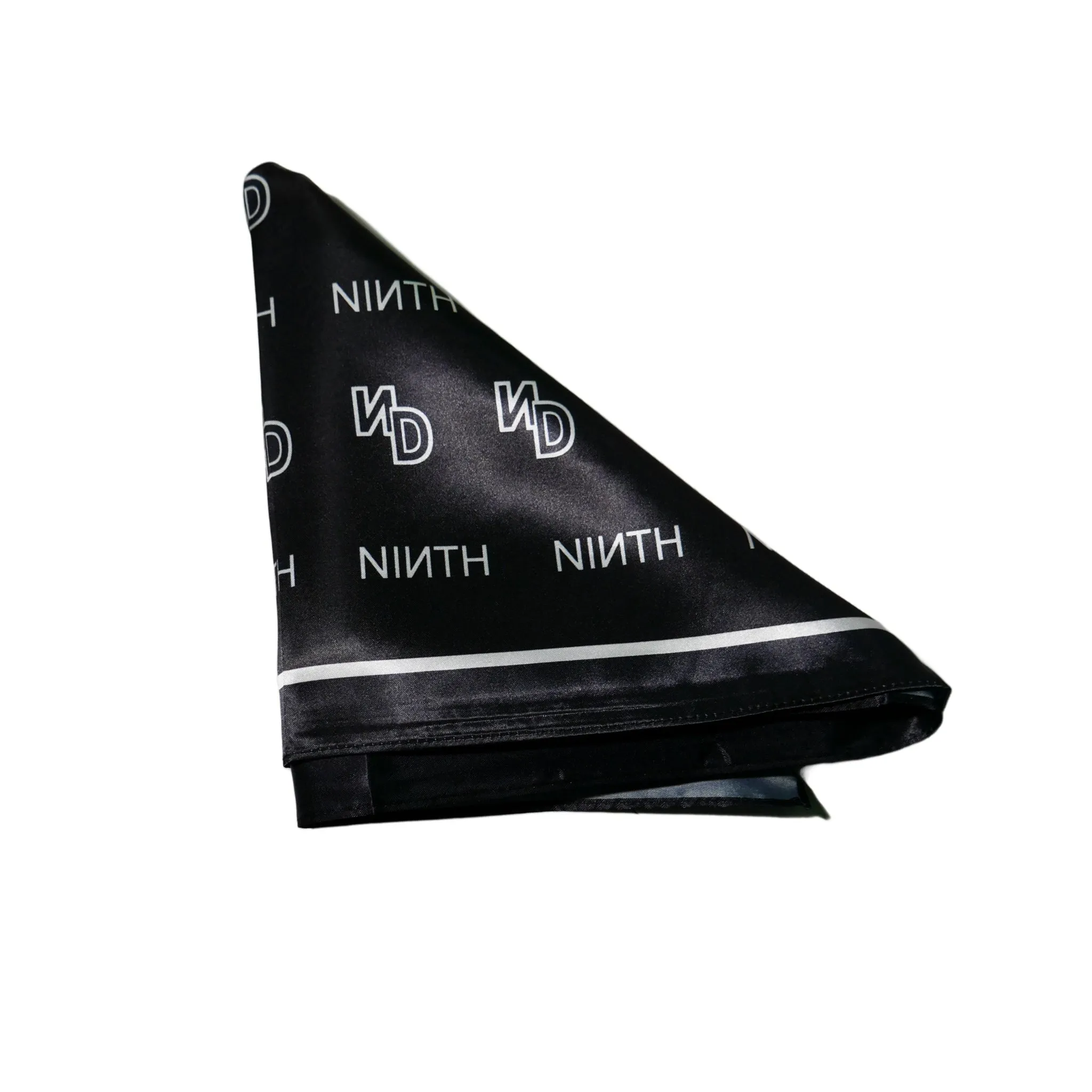 Double Logo Satin Scarf