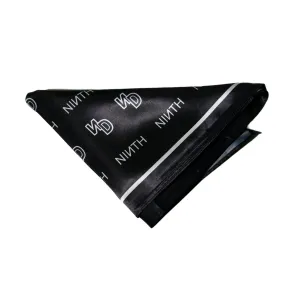 Double Logo Satin Scarf