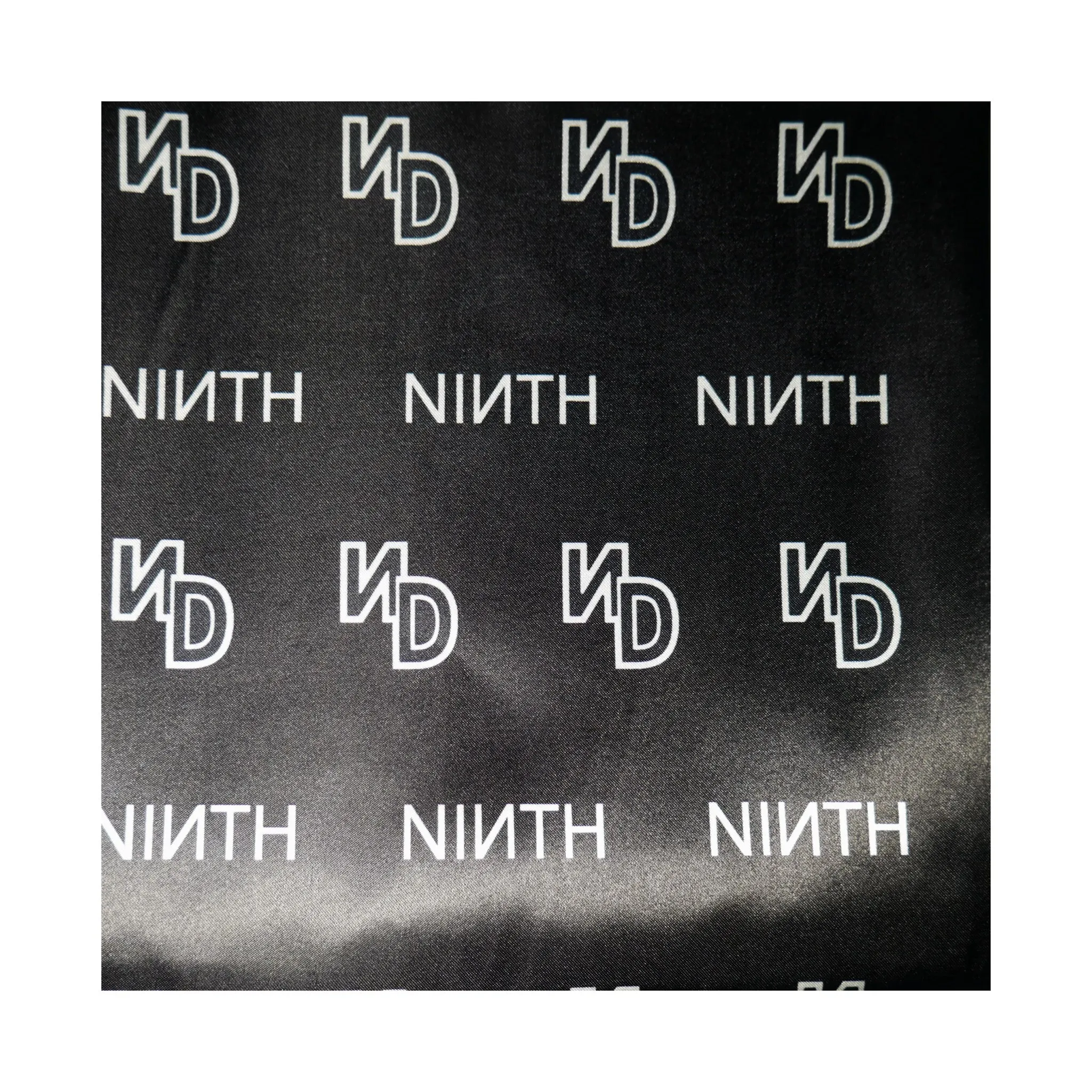 Double Logo Satin Scarf