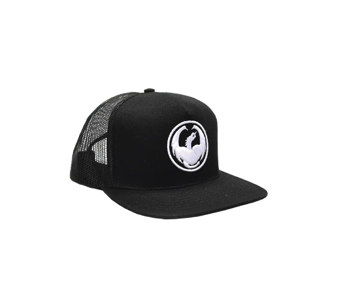 Dragon Icon Mesh Hat - Black