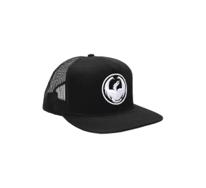 Dragon Icon Mesh Hat - Black