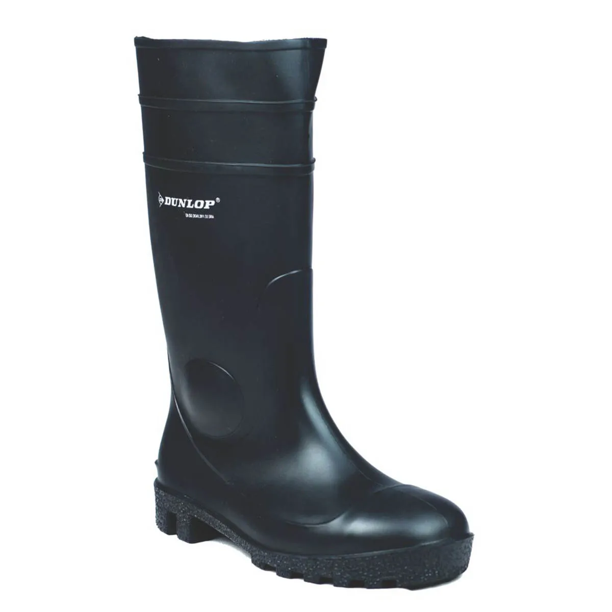 Dunlop Safety Wellies Mens Standard Fit Black Waterproof Boots Steel Toe Size 5
