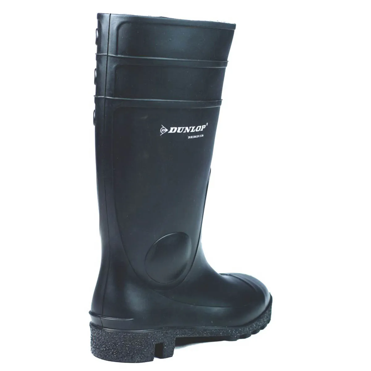 Dunlop Safety Wellies Mens Standard Fit Black Waterproof Boots Steel Toe Size 5