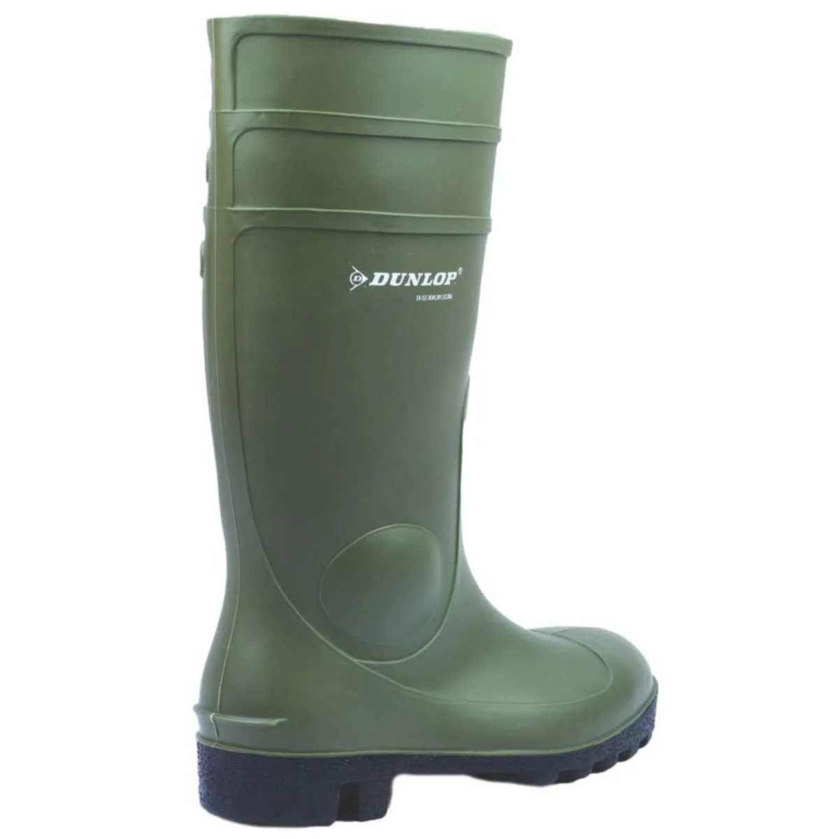 Dunlop Safety Wellies Mens Standard Fit Green Waterproof Steel Toe Size 10