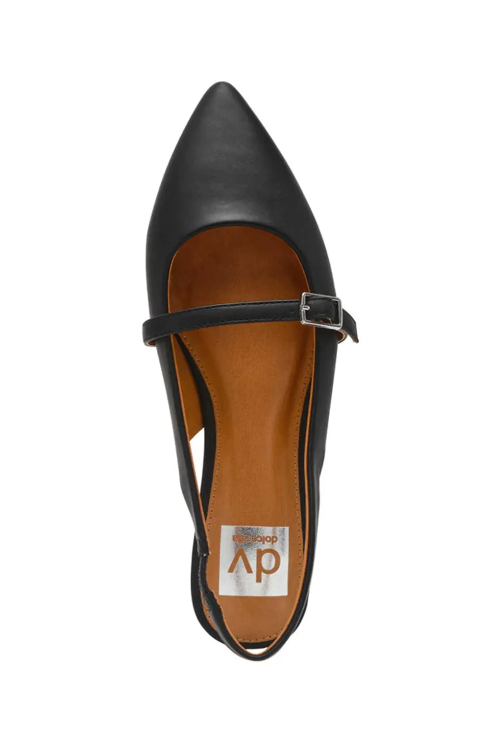 DV Dolce Vita Chance Slingback Flats for Women in Black | CHANCE-BLACK