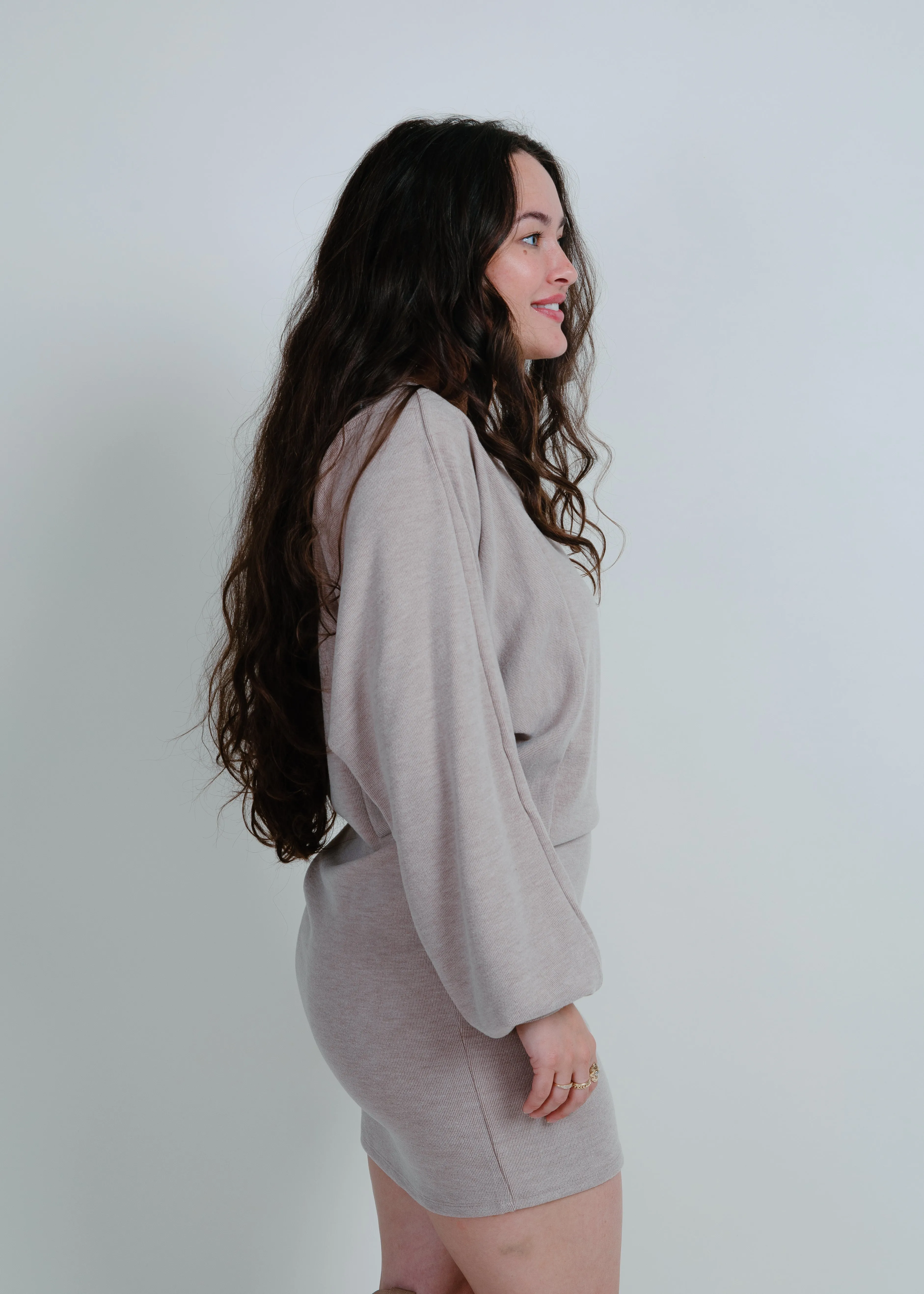 Eliza Puff Sleeve Sweater Dress
