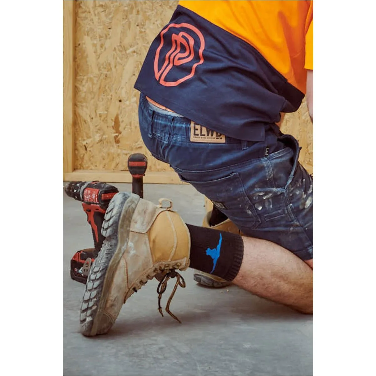 Elwood Workwear Crew Sock 5 PK